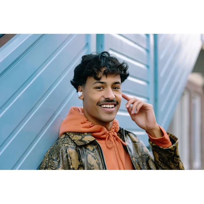 Fairphone - Écouteurs sans fil True Wireless - Réduction active du bruit (ANC) - Bluetooth 5.3 - Autonomie 5h - Résistants IPX4 - Blanc