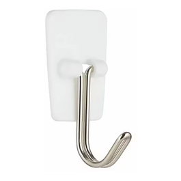 3M Crochet pointe en fil, petit, 19 x 41 x 19 mm, 3 unités + 4 bandes adhésives, charge max 225 g, 17067