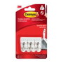 3M Crochet pointe en fil, petit, 19 x 41 x 19 mm, 3 unités + 4 bandes adhésives, charge max 225 g, 17067