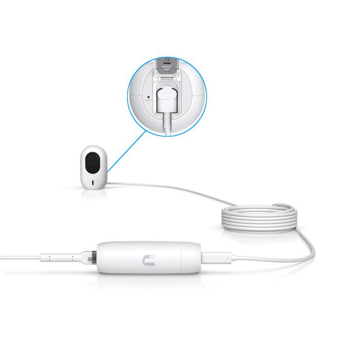 Ubiquiti Adaptateur PoE pour Caméras WiFi Protect - Câble Ethernet Gigabit 4.5m (14.7 ft)