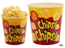 Leknes Cubo Chips 2,8L Boîte de Rangement Plastique 18x18x18 cm (Set de 36)