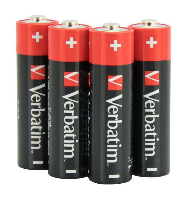 Verbatim - Lot de 10 piles alcalines AA 1.5V pour périphériques électroniques
