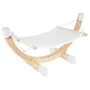 Kerbl 82591 Hamac pour chat Siesta, Blanc - Chassis en bois, Dimensions 73 x 36 x 34 cm