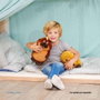 Smoby Peluche Hoppers Castor Loaf 22cm - Peluche en peluche de castor - Poliéster - 22 cm
