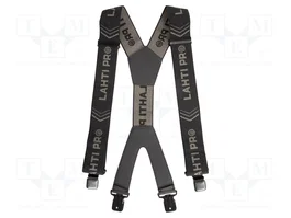 LAHTI PRO Bretelles pour pantalon noir-gris 1160mm