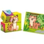 Lisciani Giochi Jeu Créatif Montessori Baby Bois 2-en-1 Cubes et Puzzle pour Développer Observation et Dextérité, Bois et Carton