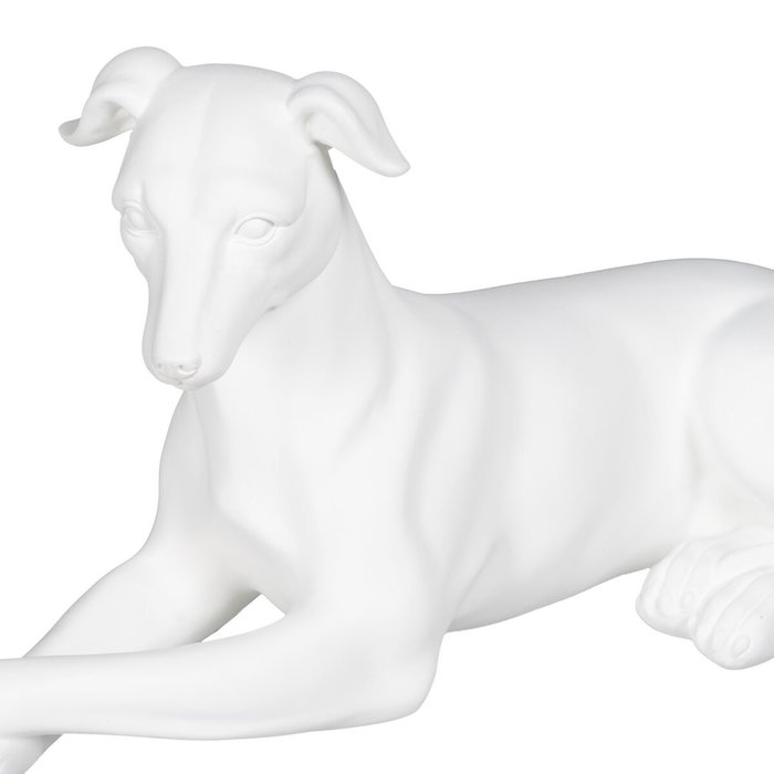 BigBuy Home Figurine Décorative Chien Blanc 18 x 12,5 x 37 cm BigBuy Home Figurine Décorative Chien Blanc 18 x 12,5 x 37 cm