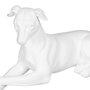 BigBuy Home Figurine Décorative Chien Blanc 18 x 12,5 x 37 cm