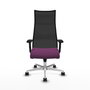 Piqueras y Crespo Chaise de Bureau Albacete Violet et Noir