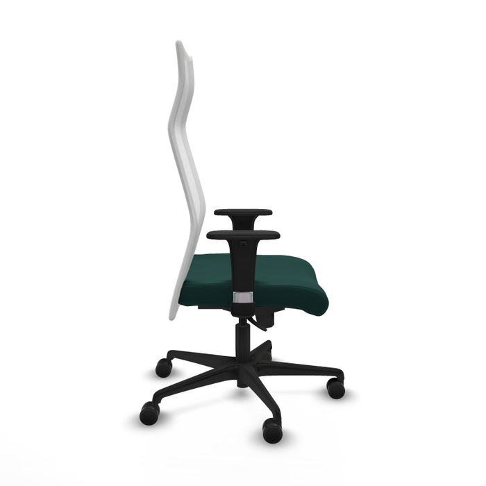 Piqueras Y Crespo Sillón Albacete, mécanisme Sincro, vert bouteille et blanc