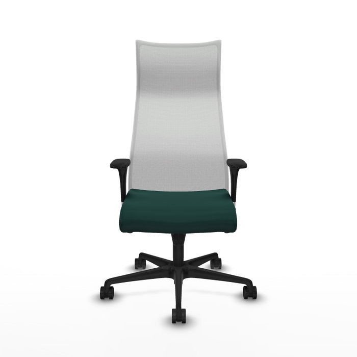 Piqueras Y Crespo Sillón Albacete, mécanisme Sincro, vert bouteille et blanc