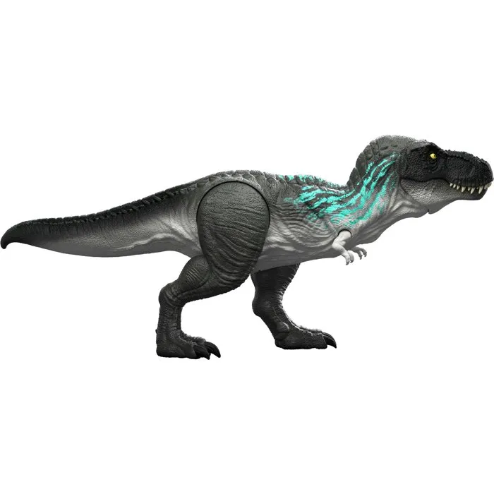 Mattel Figurine Jurassic World T-Rex avec activation attaque et effets dynamiques