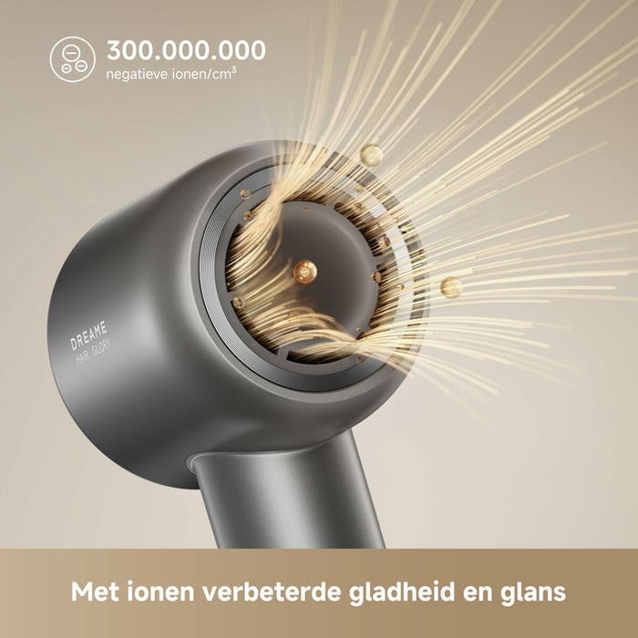 Sèche-cheveux Dreame Glory Mix 1600 W Noir, Ionique, Protection Surchauffe