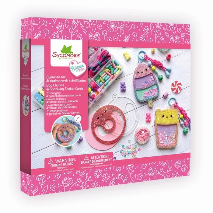 Sycomore Coffret bijoux créatifs - Bijoux de Sacs Shake Cards Délices Sycomore Coffret bijoux créatifs - Bijoux de Sacs Shake Cards Délices