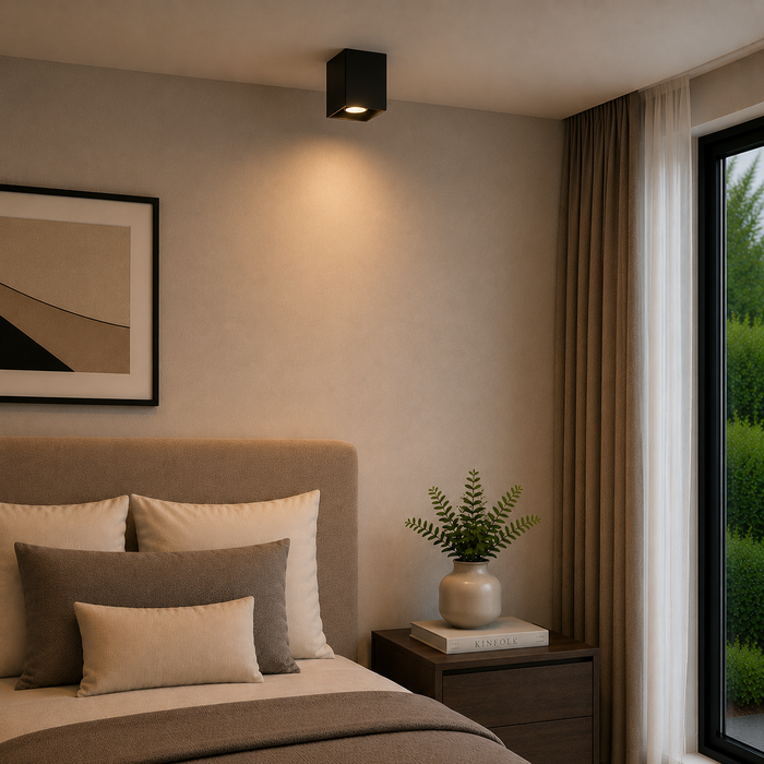 Lola HO-APL-GU10-005 Applique Murale GU10 Sans Lampe Aluminium Intérieur Extérieur