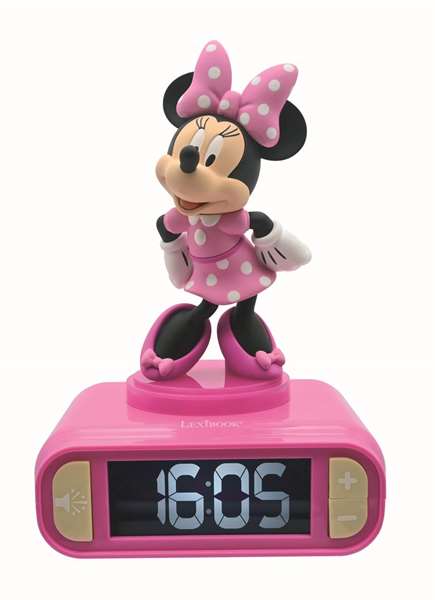 Lexibook Réveil veilleuse Minnie Rose et Noir avec sons et mélodies 3D Lexibook Réveil veilleuse Minnie Rose et Noir avec sons et mélodies 3D