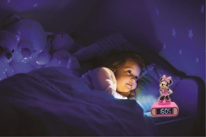 Lexibook Réveil veilleuse Minnie Rose et Noir avec sons et mélodies 3D Lexibook Réveil veilleuse Minnie Rose et Noir avec sons et mélodies 3D