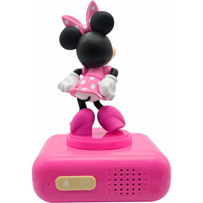 Lexibook - Réveil lumineux Disney Minnie avec veilleuse tactile, 6 mélodies, volume ajustable et fonction snooze - Modèle RL800MN