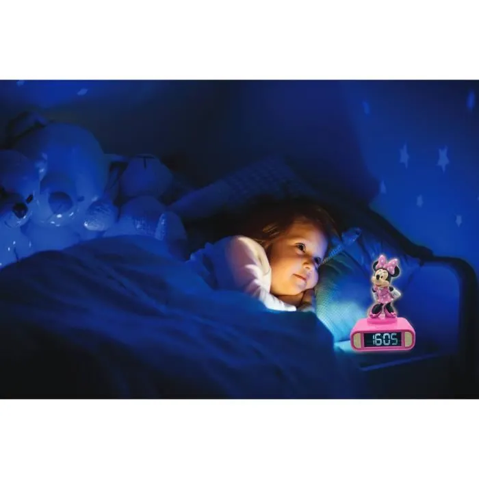 Lexibook Réveil Digital Minnie 3D avec Veilleuse Lumineuse et Effets Sonores - Rose et Noir - Ecran LCD, 6 Sonneries, Fonction Snooze - Piles AA Non Incluses Lexibook Réveil Digital Minnie 3D avec Veilleuse Lumineuse et Effets Sonores - Rose et Noir - Ecran LCD, 6 Sonneries, Fonction Snooze - Piles AA Non Incluses