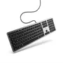 Mobility Lab Clavier DesignTouch filaire AZERTY pour Mac, Gris Sidéral, touches réactives silencieuses avec 12 raccourcis