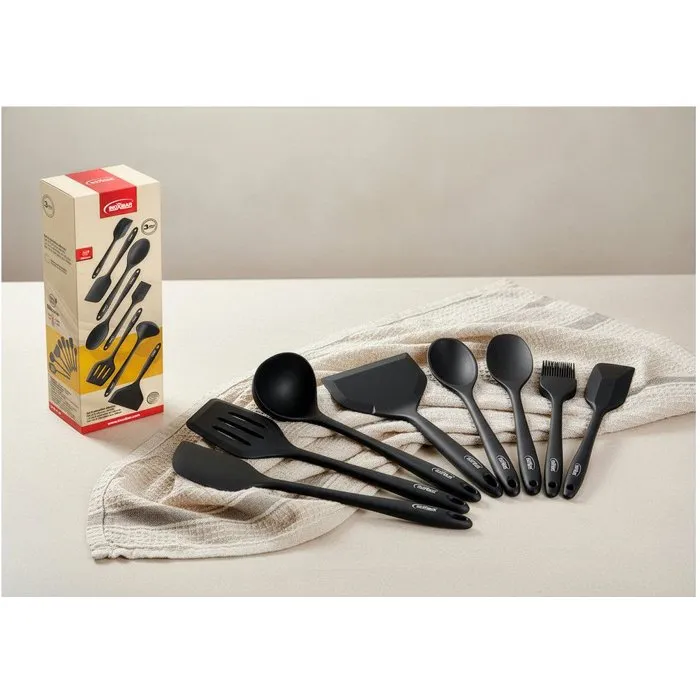 Inoxibar Set d'ustensiles de cuisine - Lot de 8 en silicone sans BPA