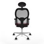Piqueras y Crespo Chaise de Bureau avec Appui-tête Jorquera 2D086N1 Bordeaux