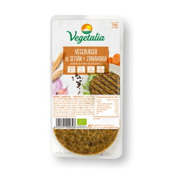 Vegetalia Galette végétale aux carottes et seitan bio 80g x2 unités