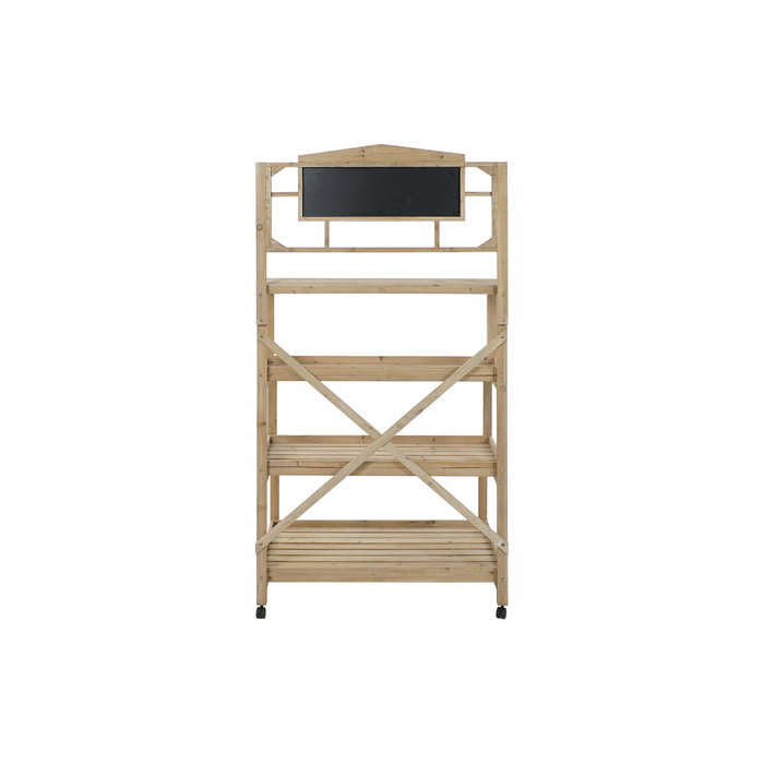 Étagère Home ESPRIT Noir Ardoise Bois d'épicéa 98 x 68 x 192 cm