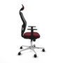 Piqueras y Crespo Chaise de Bureau avec Appui-tête Jorquera 1D086N1 Bordeaux