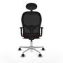 Piqueras y Crespo Chaise de Bureau avec Appui-tête Jorquera 1D086N1 Bordeaux