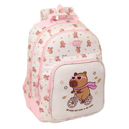 Safta Mochila Doble avec cantonnières adaptable sur chariot 32x42x15cm