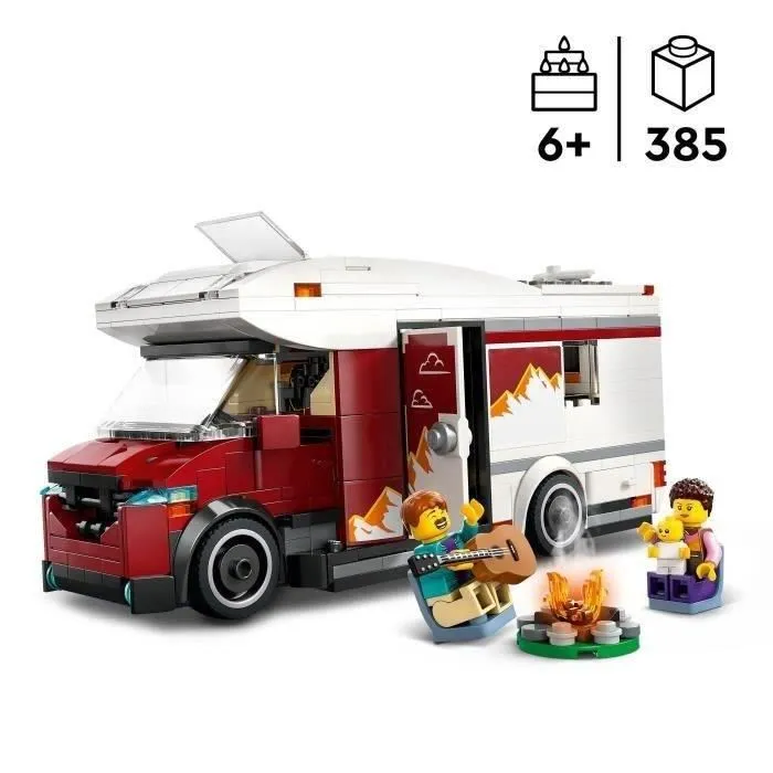 Lego 60454 City Le Camping-Car d'Aventures - Jeu de Construction avec 2 Minifigurines et Bébé, Véhicule Détailé - Pour Enfants Dès 6 Ans