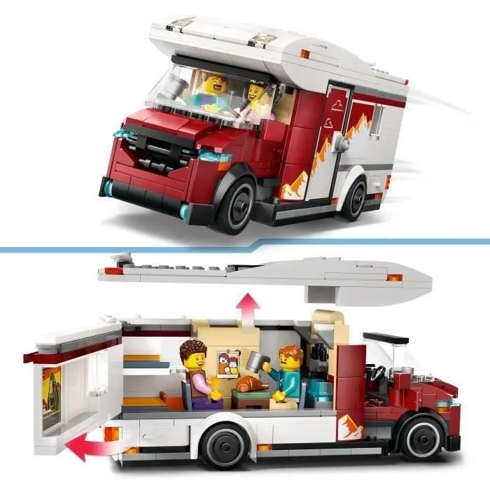 Lego 60454 City Le Camping-Car d'Aventures - Jeu de Construction avec 2 Minifigurines et Bébé, Véhicule Détailé - Pour Enfants Dès 6 Ans