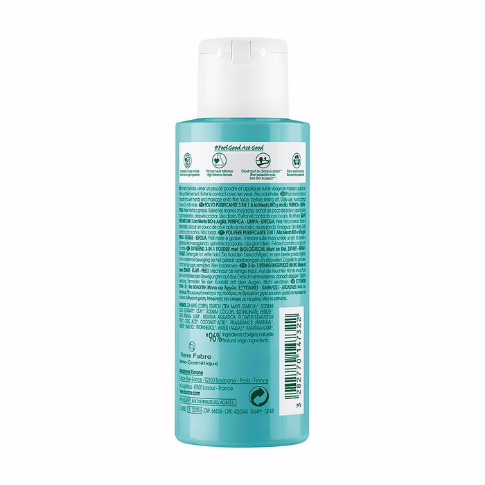 Klorane BIO MENTHE Poudre Purifiante 3 en 1, 50 gr