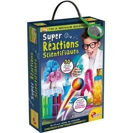 Lisciani Giochi - Kit Scientifique Laboratoire des Super Réactions I'M A GENIUS - 30 Expériences Chimie pour Enfants 8+