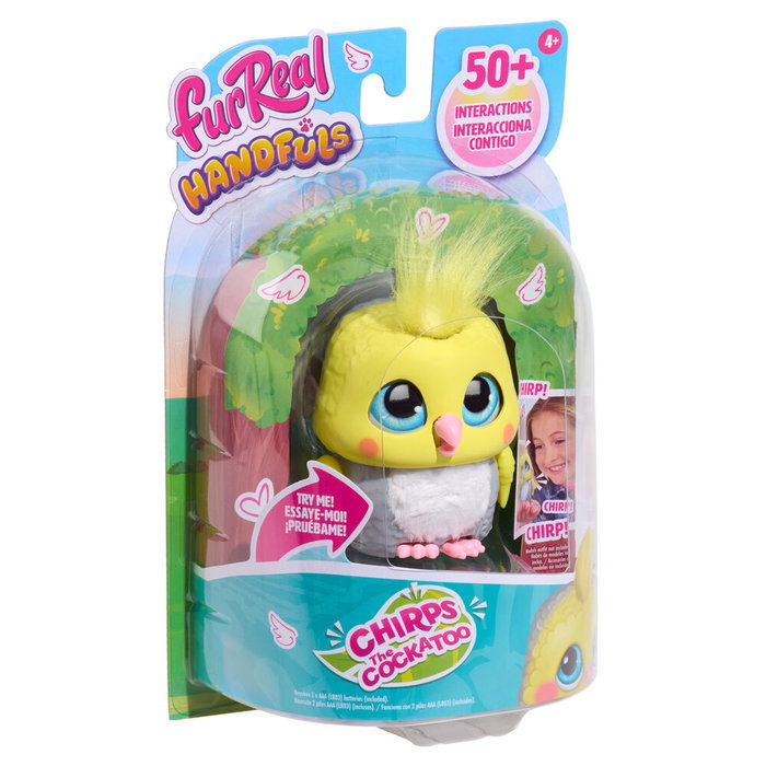 JUST PLAY Peluche interactive Cockatoo FurReal Handfuls - Plus de 50 interactions - Dès 4 ans JUST PLAY Peluche interactive Cockatoo FurReal Handfuls - Plus de 50 interactions - Dès 4 ans