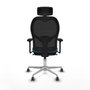 Piqueras y Crespo Chaise de Bureau avec Appui-tête Jorquera 3D086G2 Turquoise
