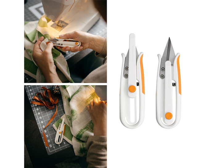 Fiskars Tijeras de deshilvanar EasyAction ultrafiladas 13cm