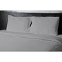 Home Linge Passion - Drap plat en microfibre 82 g - 240 x 300 cm - Gris clair - Pour une chambre moderne et douce