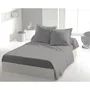 Home Linge Passion - Drap plat en microfibre 82 g - 240 x 300 cm - Gris clair - Pour une chambre moderne et douce