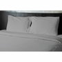 Home Linge Passion Drap plat en microfibre Gris clair 240 x 300 cm