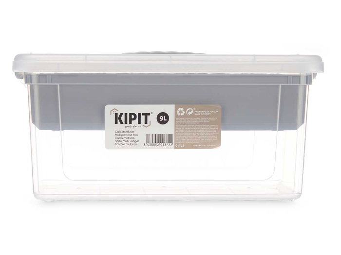 Kipit Organisateur Plastique Gris 9 L 35x17x23 cm Bandeja (Set de 6) Kipit Organisateur Plastique Gris 9 L 35x17x23 cm Bandeja (Set de 6)
