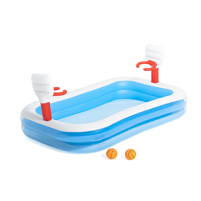 Bestway 54122 Piscine Gonflable Enfant avec Panier de Basket 251x168x102 cm +3 Ans Bestway 54122 Piscine Gonflable Enfant avec Panier de Basket 251x168x102 cm +3 Ans