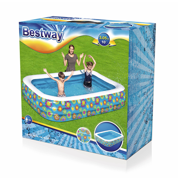 Bestway 54122 Piscine Gonflable Enfant avec Panier de Basket 251x168x102 cm +3 Ans Bestway 54122 Piscine Gonflable Enfant avec Panier de Basket 251x168x102 cm +3 Ans