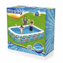 Bestway 54122 Piscine Gonflable Enfant avec Panier de Basket 251x168x102 cm +3 Ans