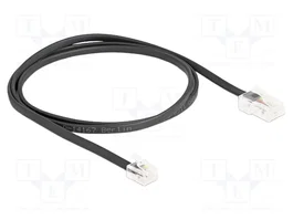 DELOCK Câble téléphonique RJ11 vers RJ45 1m Noir