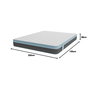 Matelas viscoélastique Cecotec Flow PureVital 4990 100x200 cm fermeté moyenne-haute 28 cm