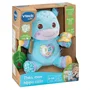 VTech Baby Théo Mon Hippo Câlin - Peluche interactive en tissu recyclé avec lumière, sons et textures - Jouet d'éveil pour bébé de 3 à 36 mois
