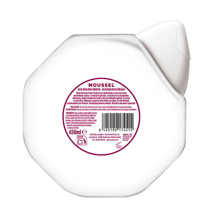 Moussel Crème de douche MOUSSEL gel hydratant dermo 650 ml