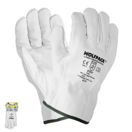 WOLFPACK LINEA PROFESIONAL Gants en cuir fleur de bovin 7 pouces avec support